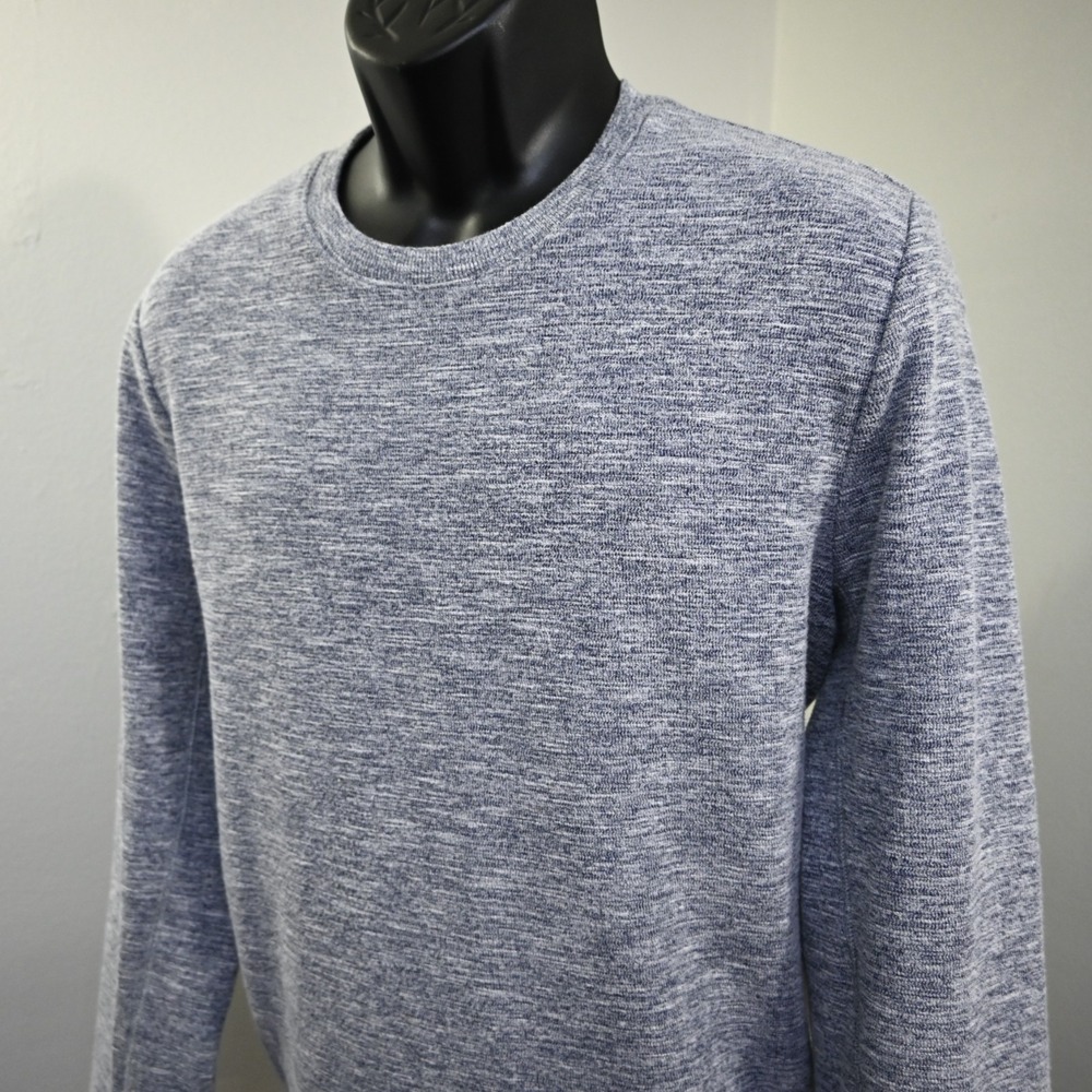 Banana Republic Crew Neck Sweater Mens Large Blue‎ Viscose Long Sleeve Pullover
